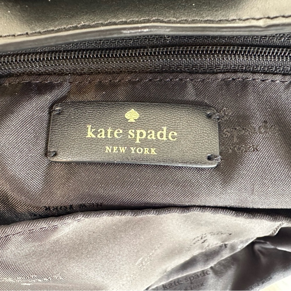 Kate Spade Black Leather Reegan Bucket Bag **EUC** - Picture 10 of 15
